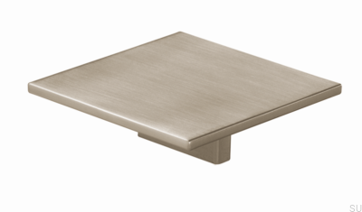 Quadratischer Möbelgriff 2053, gebürstetes Nickel