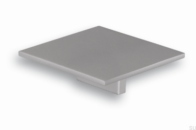 Quadratischer Möbelgriff 2053 Silber Matt