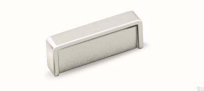 Länglicher Möbelgriff 1907F 32 Silber gebürstet