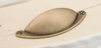 Muschelmöbelgriff 1761 64 Zinn