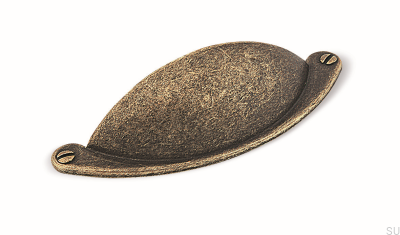 Muschelmöbelgriff 1761 64 Antikbronze