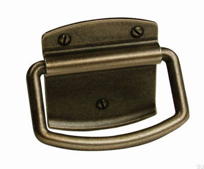 Länglicher Möbelgriff 1816 32 Antikbronze