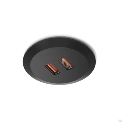 USB-Anschluss Subby Einbau 20W/24V Schwarz