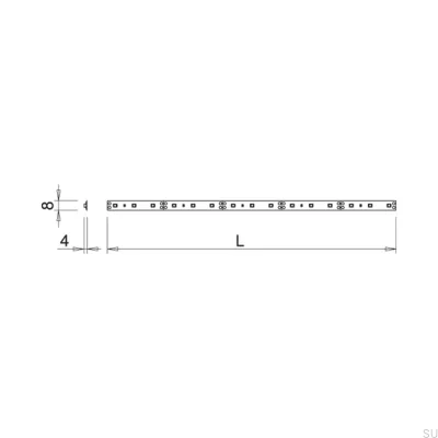 Flexy LED-Streifen HE CH 5000 24V/48W 3100K