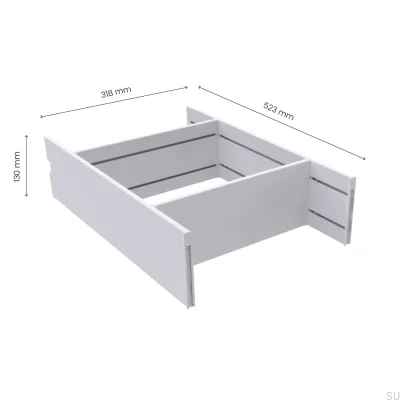 Schubladeneinsatz Flex 550 (523 mm) Weiß