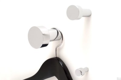 Wandaufhänger Dot 55 Gebürsteter Stahl