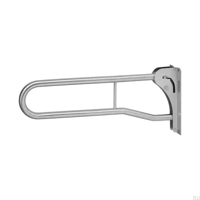 Klappbarer gewölbter Toilettenhandlauf 40134 Stahl