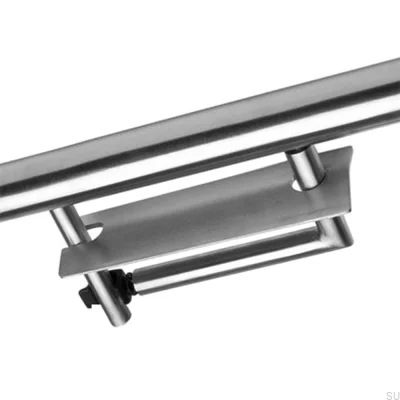 Toilettenpapierhalter für Handlauf 40133 Stahl