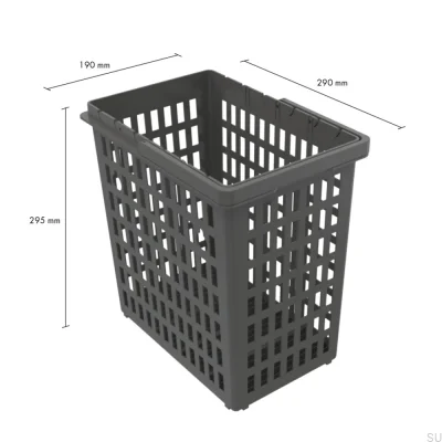 Bio-Mülleimer Hero Dunkelgrau