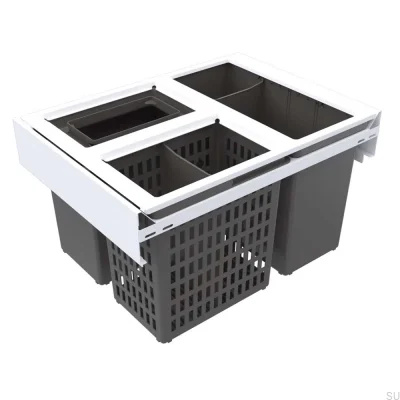 Hide 600 Eco White Abfalltrennsystem