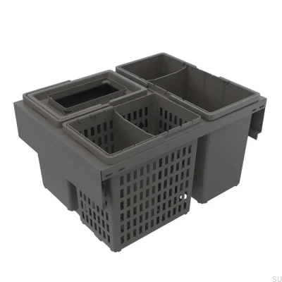 Abfallsortiersystem Trend 600 Eco Dunkelgrau