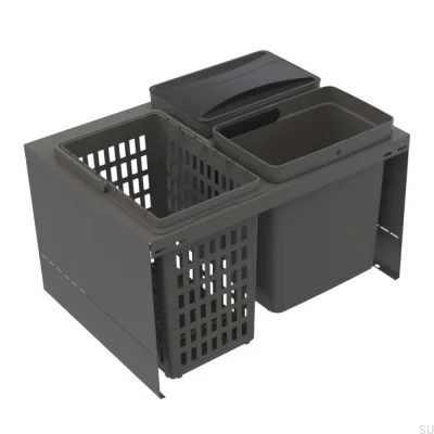 Abfallsortiersystem Cube Compact 600 Eco Dunkelgrau