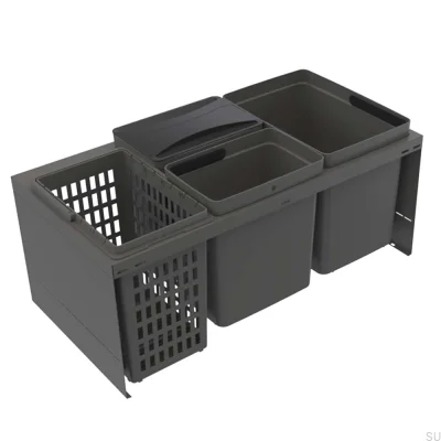 Abfallsortiersystem Cube Compact 800 Eco Dunkelgrau