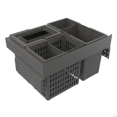 Select Side 600 Eco Abfallbehältersystem Dunkelgrau
