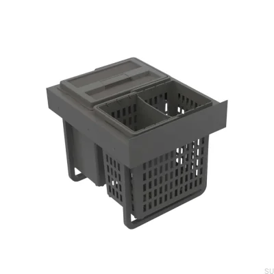 Select Base Eco Abfallsortiersystem Dunkelgrau