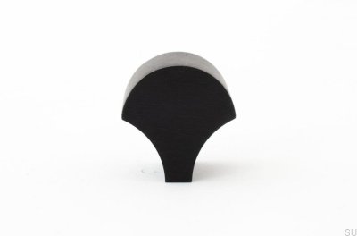 Möbelknopf Feather 28 Aluminium Schwarz
