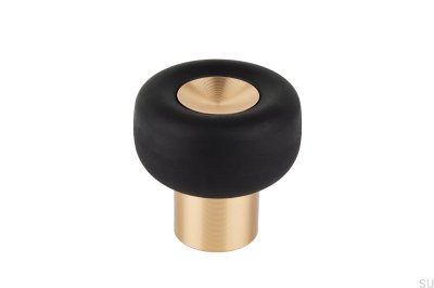 Foot Buggy Boden-Türstopper, Aluminium, goldfarben, Cava gebürstet