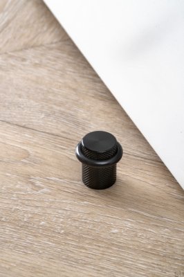Bodenstopper für Türen Graf Aluminium Schwarz gebürstet