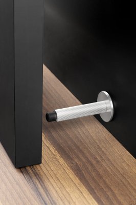 Arpa Wandtürstopper Aluminium Silber gebürstet