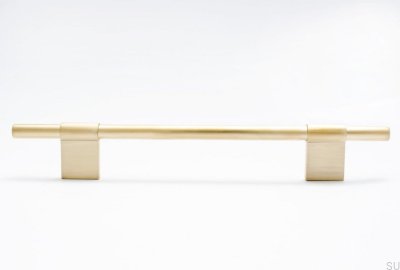 Line 128 Möbelgriff Gold Messing Gebürstet Unlackiert