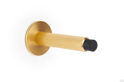Fuß Wandtürstopper Arpa Aluminium Gold gebürstet