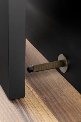 Fuß Wandtürstopper Arpa Aluminium Rustikal Gold