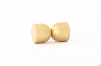 Kokeshi 1832 Möbelknopf, gebürstetes Messing, unlackiert