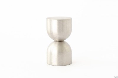 Kokeshi 1832 Möbelknopf aus gebürstetem Stahl
