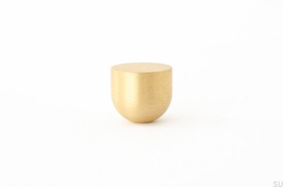 Kokeshi 1816 Möbelknopf, gebürstetes Messing, unlackiert