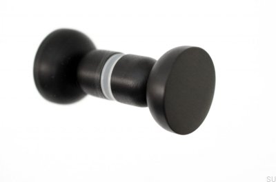 Doppelseitiger Kokeshi-Türknauf 3032 Aluminium Schwarz