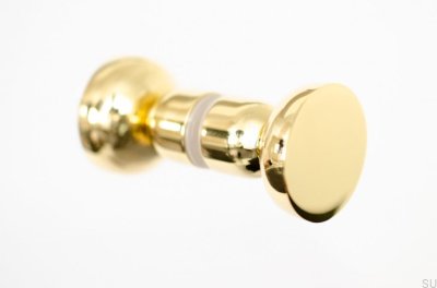 Kokeshi Doppelseitiger Türknauf 3032 Messing poliert unlackiert