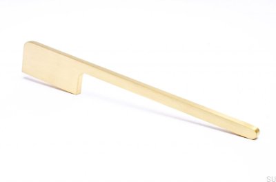 Möbelgriff Soft Cut 300 Gold Messing Gebürstet Unlackiert