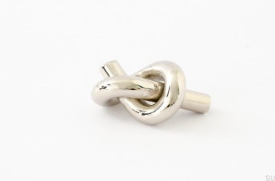 Möbelknopf Knot 35, poliertes Nickel