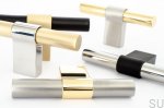 KN29M/AS--Gałka-meblowa-T-Bar-Line-Big-Mix-80-Aluminiowa-Czarna-z-Polerowanym-Mosiądzem-BB-Sweden-Skandynawskie-Uchwyty_2
