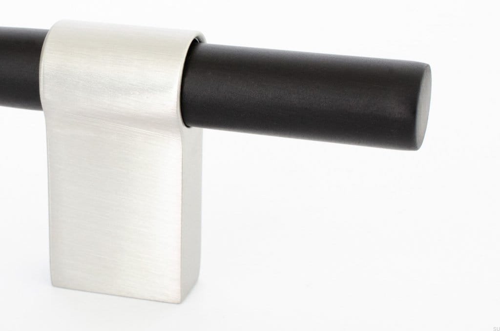 HA64RB/AS--Uchwyt-meblowy-podłużny-Line-Big-Mix-342-Aluminiowy-Czarny-ze-Szczotkowaną-Stalą-BB-Sweden-Skandynawskie-Uchwyty_1