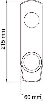Abdeckplatte für Modulschloss 60, Messing matt, skandinavischer Standard