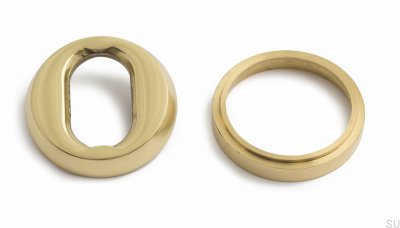 Universeller zylindrischer Ring, Messing, poliert, skandinavischer Standard