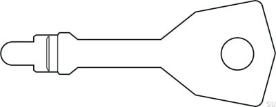 Schlüssel für 6414 Silber (2 Stück)