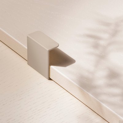 Möbelgriff „Hide 40 Edge“, Metall, Greige