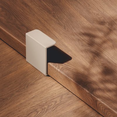 Möbelgriff „Hide 40 Edge“, Metall, Greige