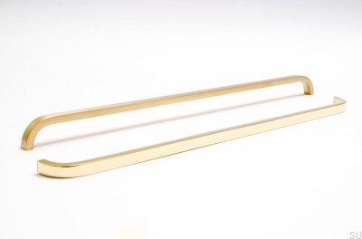 Möbelgriff Slim 432 Gold Messing poliert unlackiert
