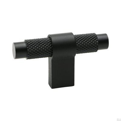 T-Bar Pitch Aluminium Schwarzer Möbelknopf