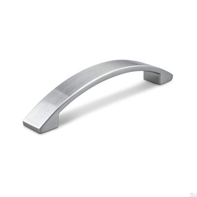 Längsmöbelgriff Anzio 96, gebürstetes Silber