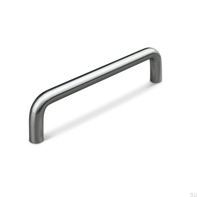 Längsmöbelgriff Barga 128, gebürstetes Silber