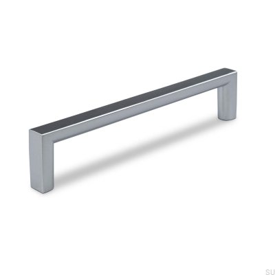 Länglicher Möbelgriff Calabro 128 Silber