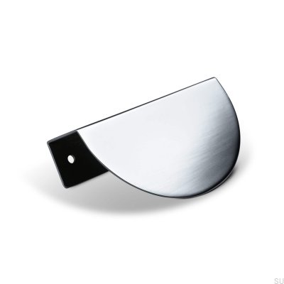 Möbelgriff „Catania 100“ mit silberner Kante