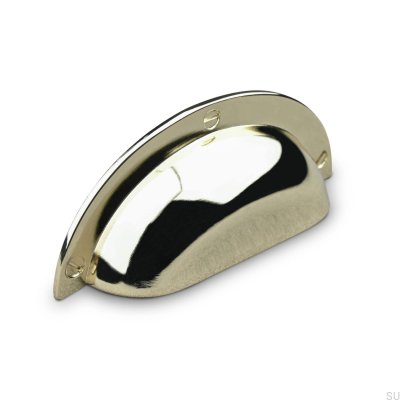 Conti 64 Möbelgriff aus polierter Goldschale