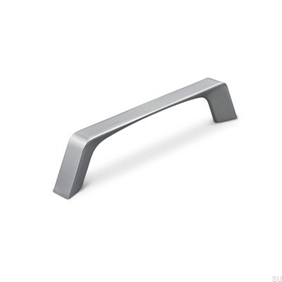 Cori 128 länglicher Möbelgriff, gebürstetes Silber