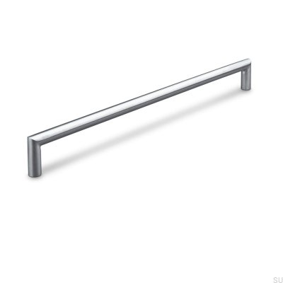Fasano 320 Silber gebürsteter länglicher Möbelgriff
