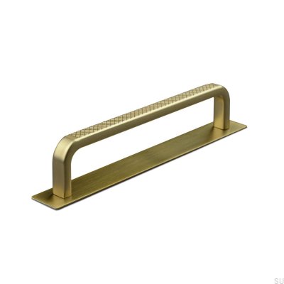 Längsmöbelgriff mit Unterlegscheibe Gardone 128 gebürstetes Gold